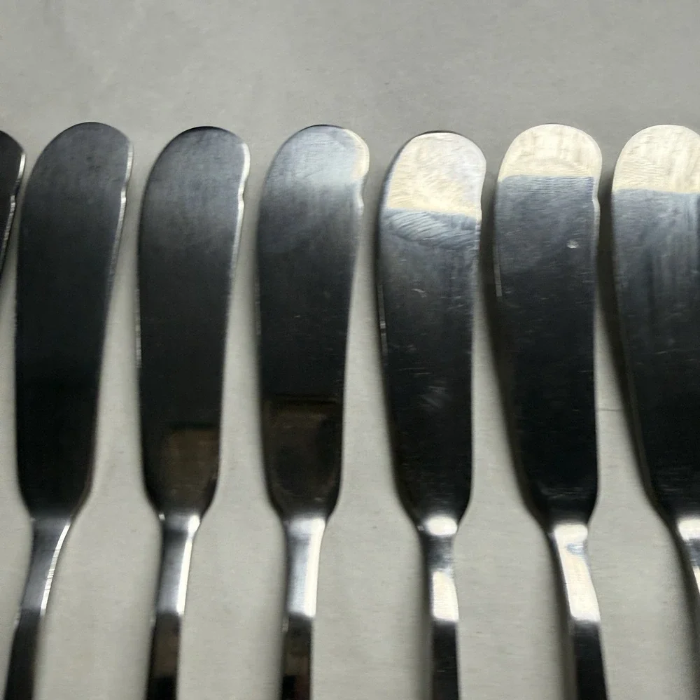 11 International Simplicity Center Ridge Stainless Butter Knives Forks Spoon